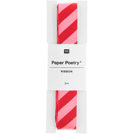 PAPER POETRY • SATINBAND STREIFEN • 16MM x 3M