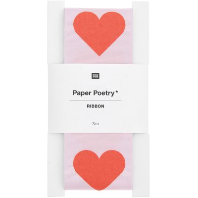 PAPER POETRY • TAFTBAND HERZEN • 38MMx3M