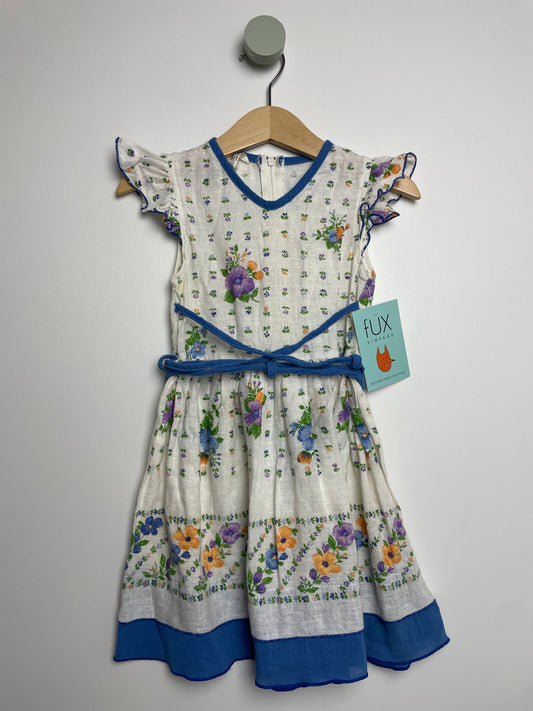 Musselinkleid Blumen • 92 • true vintage