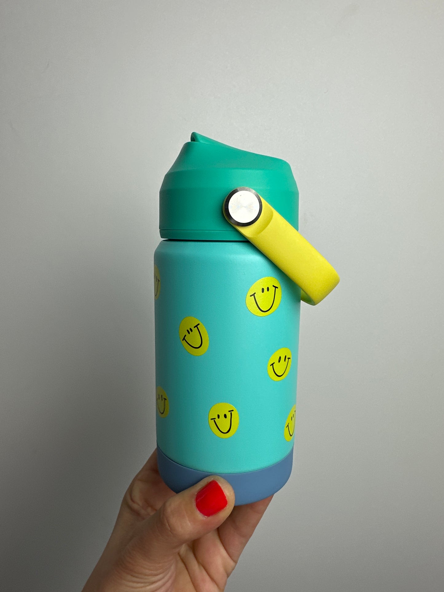 TRINKFLASCHE STRIPES • SMILE TÜRKIS • 350 ML