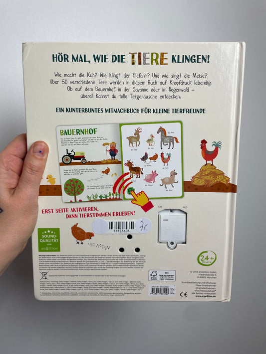 Mein Kunterbuntes Soundbuch Tiere • arsEdition