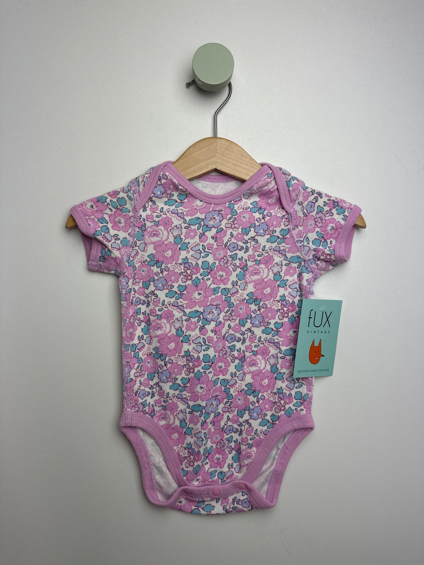 Kurzarmbody Blümchen • 68 • uniqlo