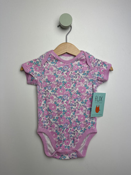 Kurzarmbody Blümchen • 68 • uniqlo