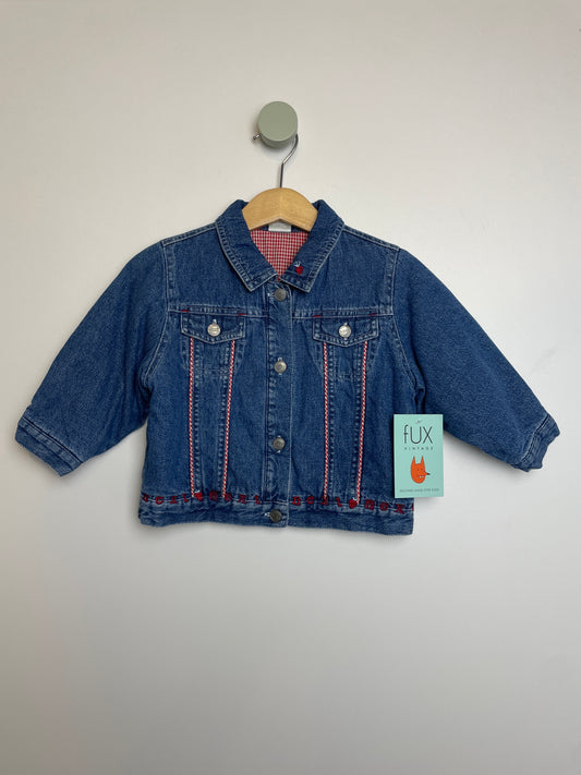 Vintage Jeansjacke gefüttert • 74 • next