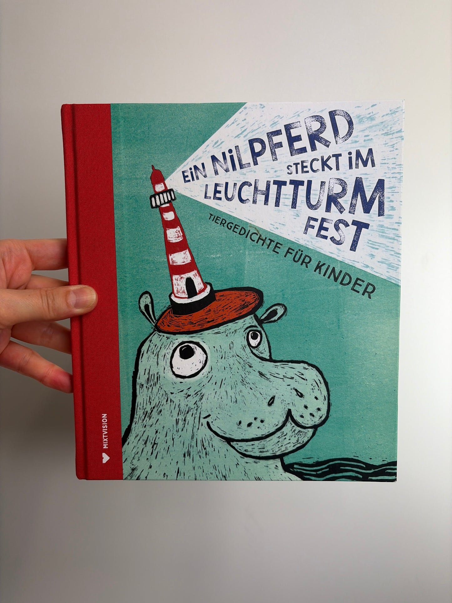 BUCH • EIN NILPFERD STECKT IM LEUCHTTURM FEST • MIXTVISION