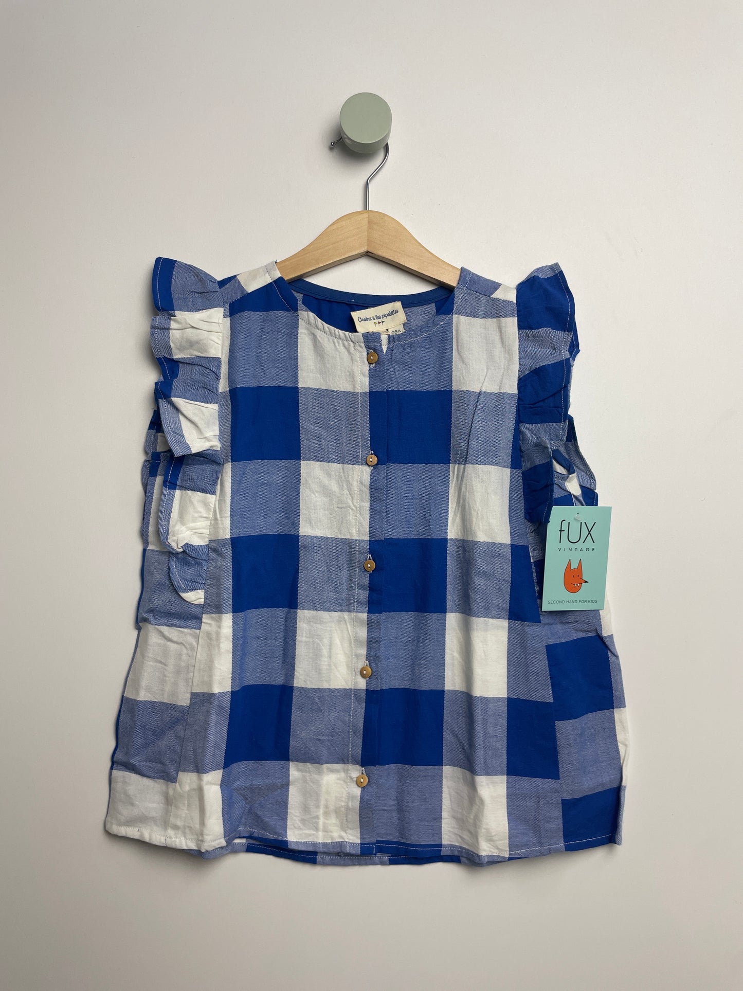 Bluse kariert • 128 • arséne & les pipelettes
