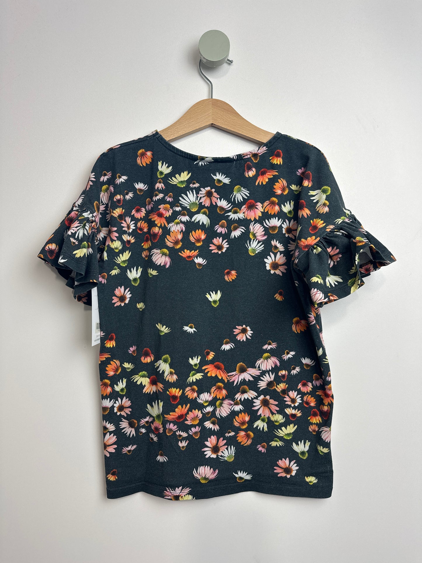 RÜSCHENÄRMEL T-SHIRT BLUMEN• 140 • MOLO