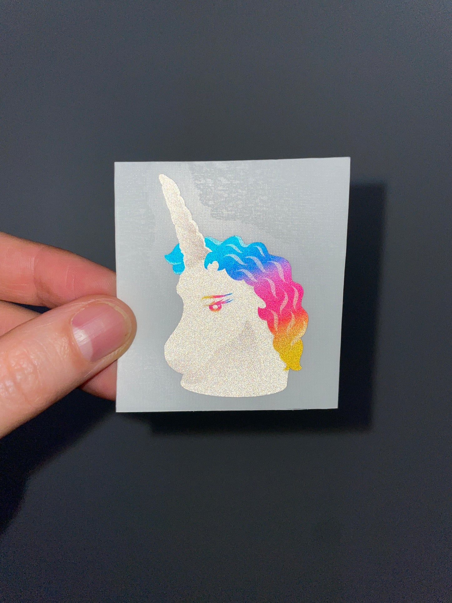 Reflective Sticker • Unicorn rainbow