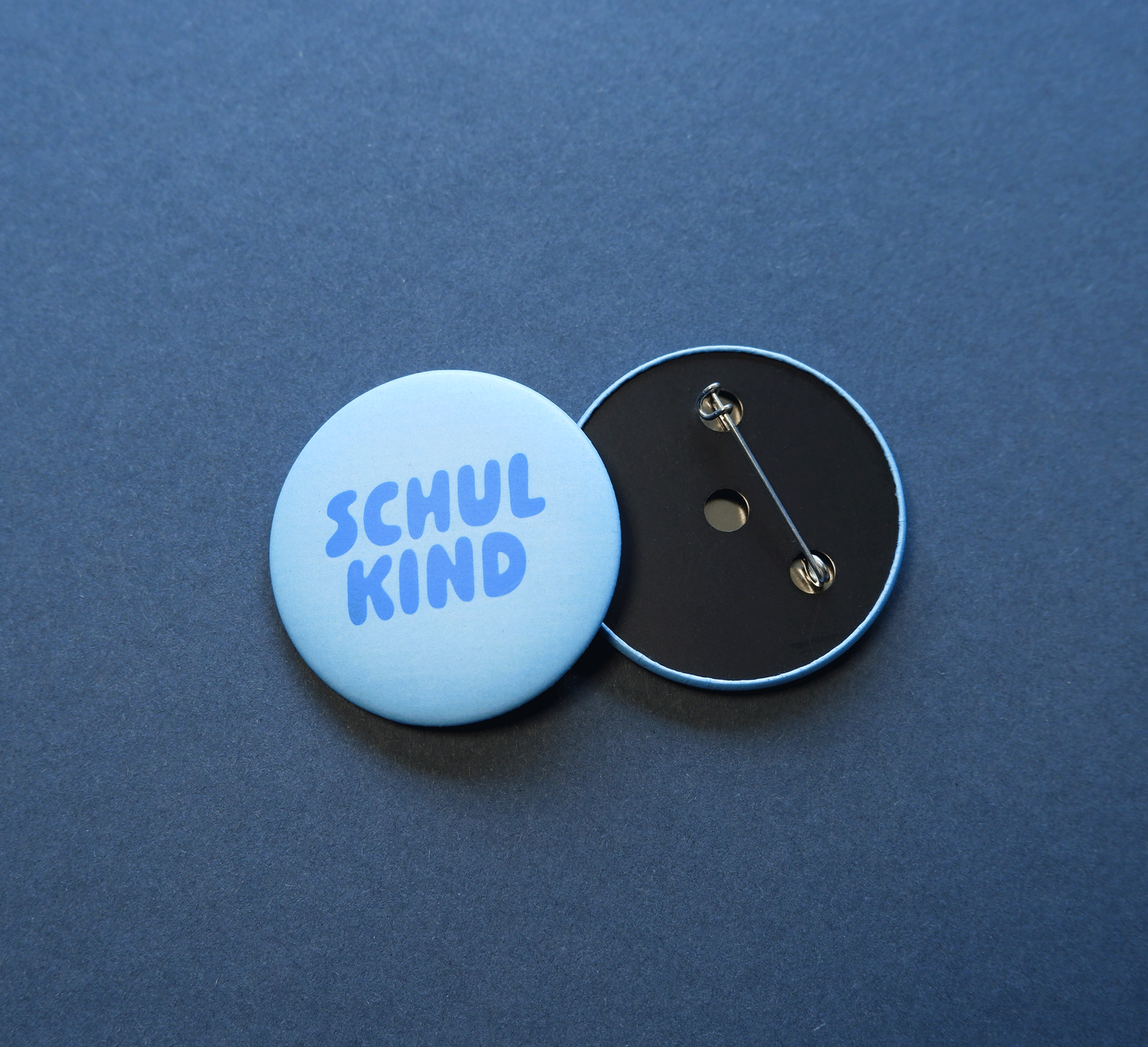 BUTTON • SCHULKIND • BLAU