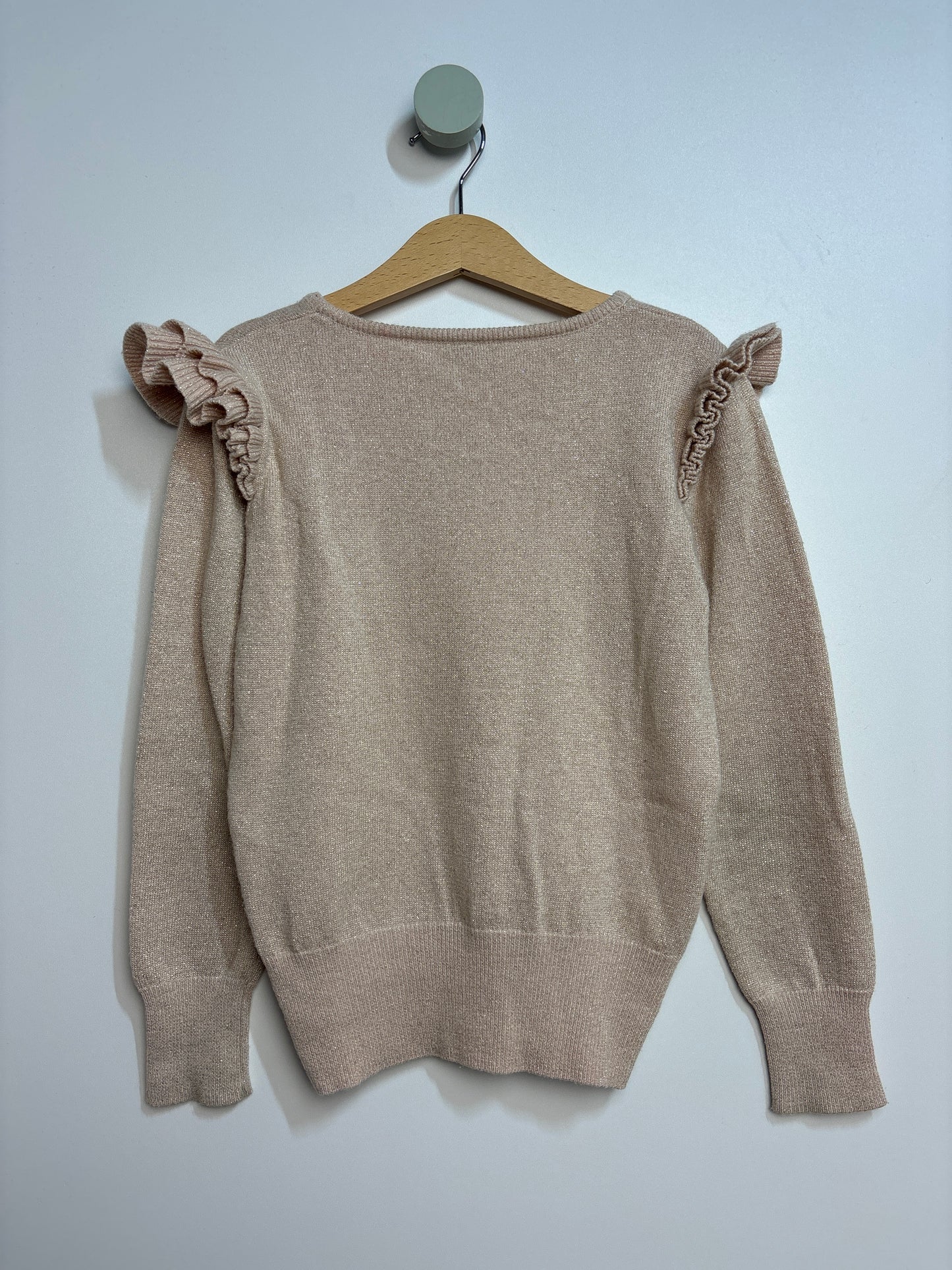 Glitzer Pullover mit Rüschen • 128 • wild & gorgeous