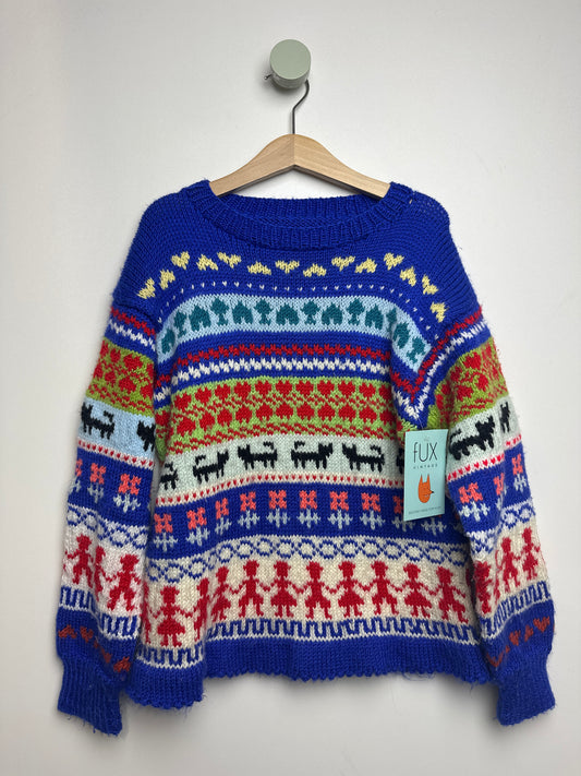 Pullover Intarsien • 134 • handmade