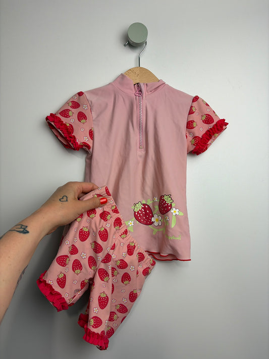 UV-Set Erdbeere • Shirt & Badehose • 86 • playshoes