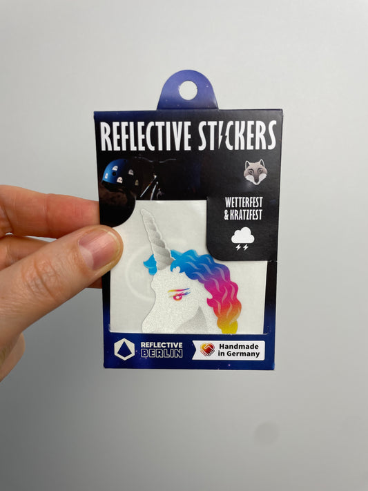 Reflective Sticker • Unicorn rainbow