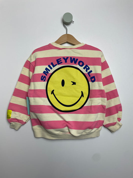 Sweatshirt Smiley Streifen • 104 • zara