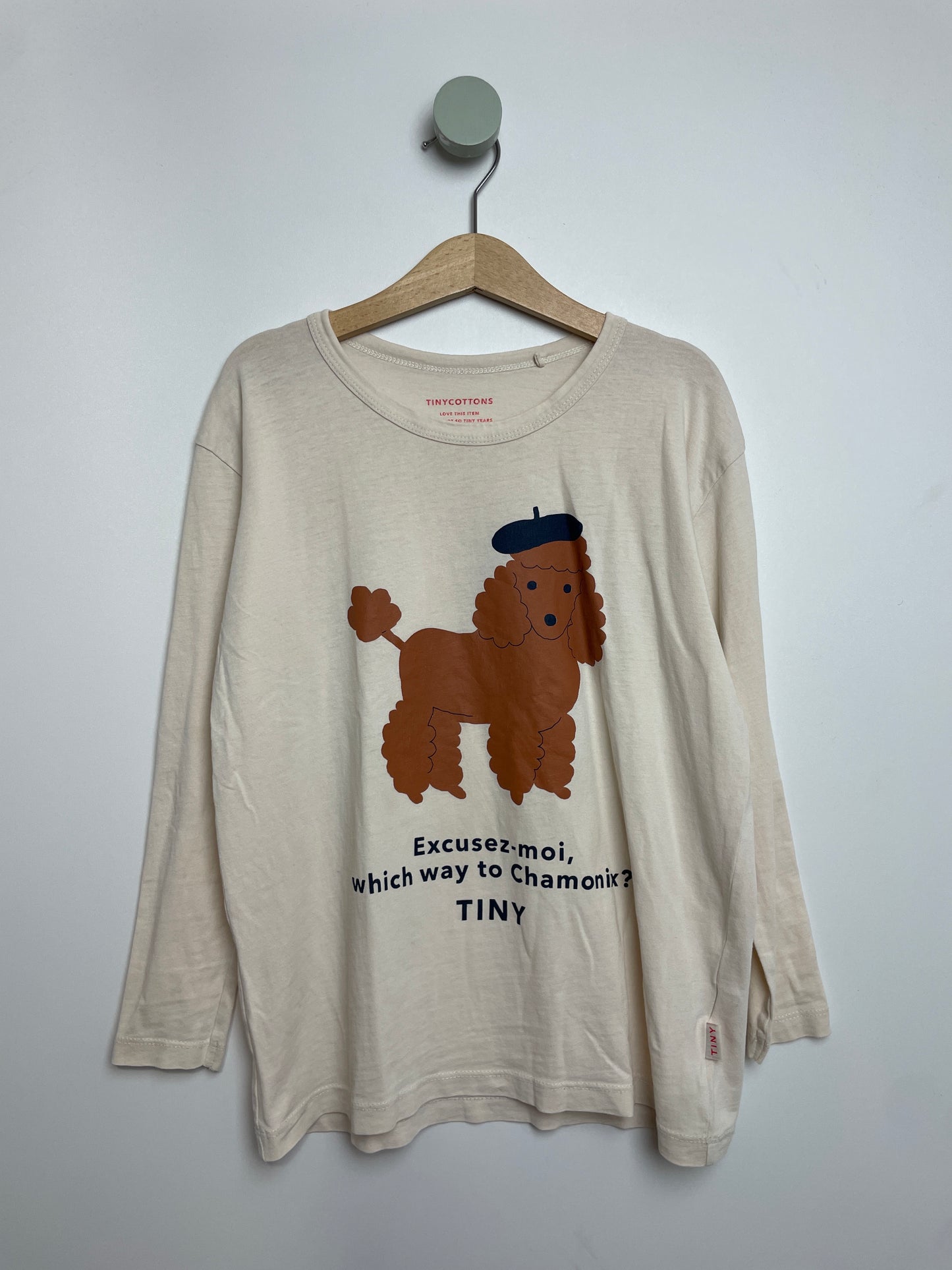 Langarmshirt Hund • 128 • tinycottons