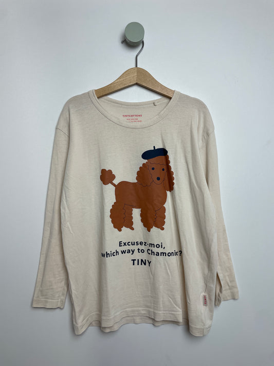 Langarmshirt Hund • 128 • tinycottons