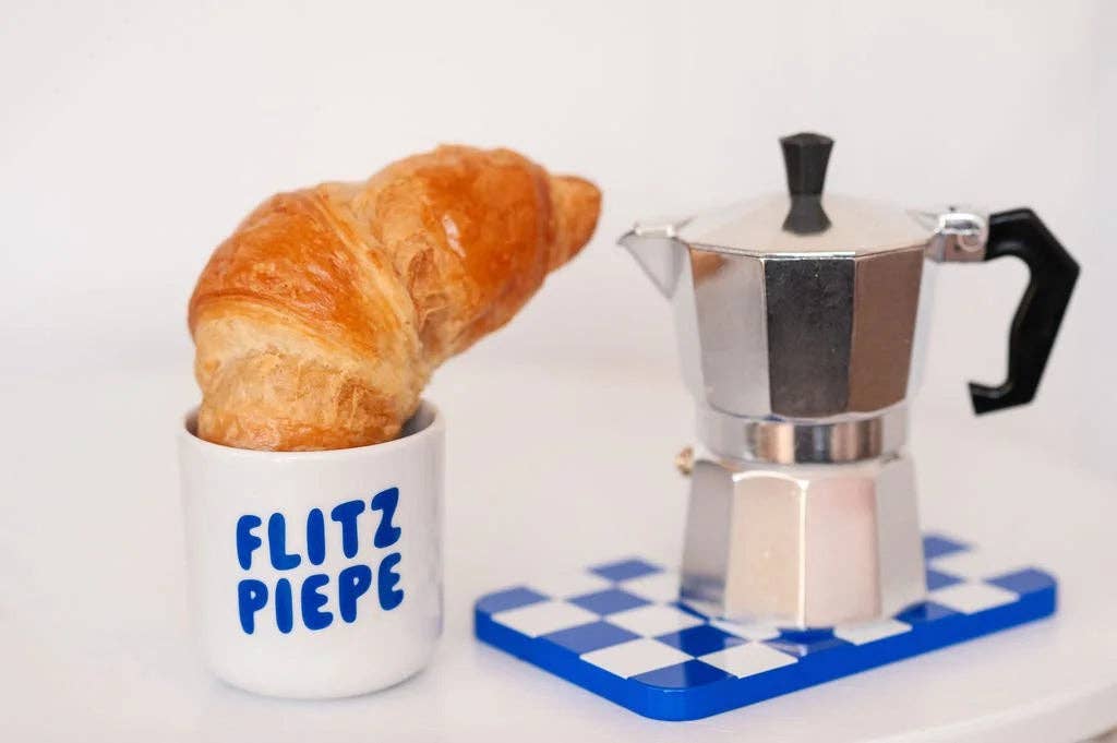 FLITZPIEPE BECHER • BLAU