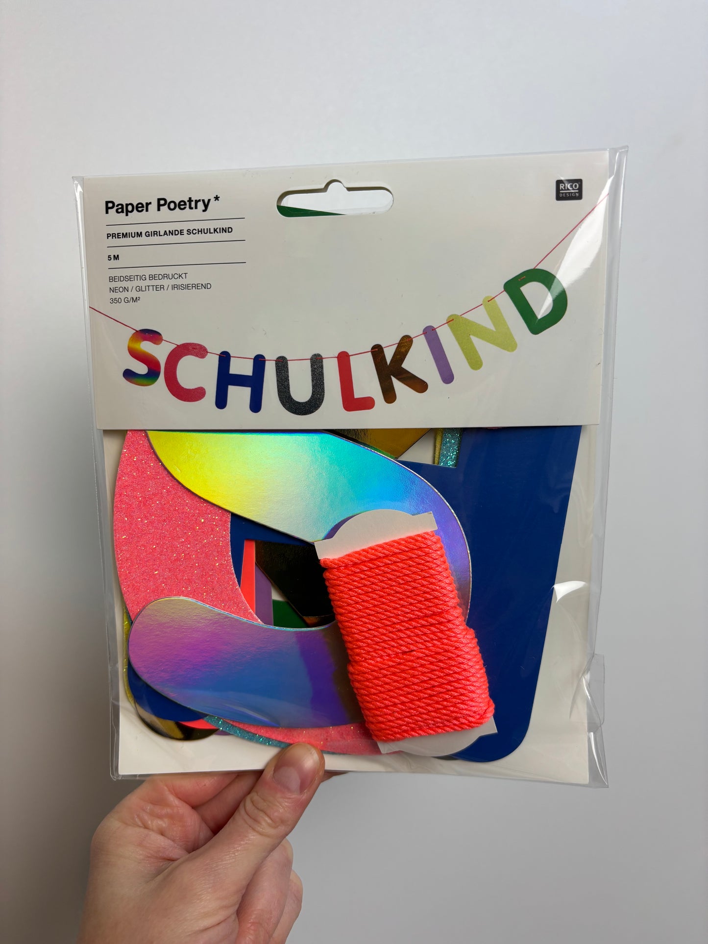 Girlande SCHULKIND • 5 Meter