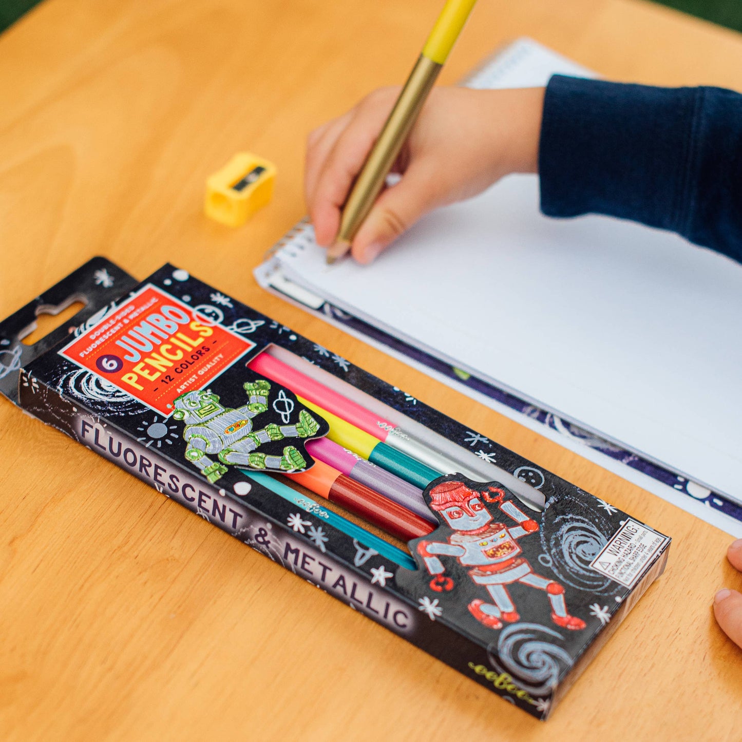 Silberner Roboter 6 Jumbo doppelseitige Spezialstifte