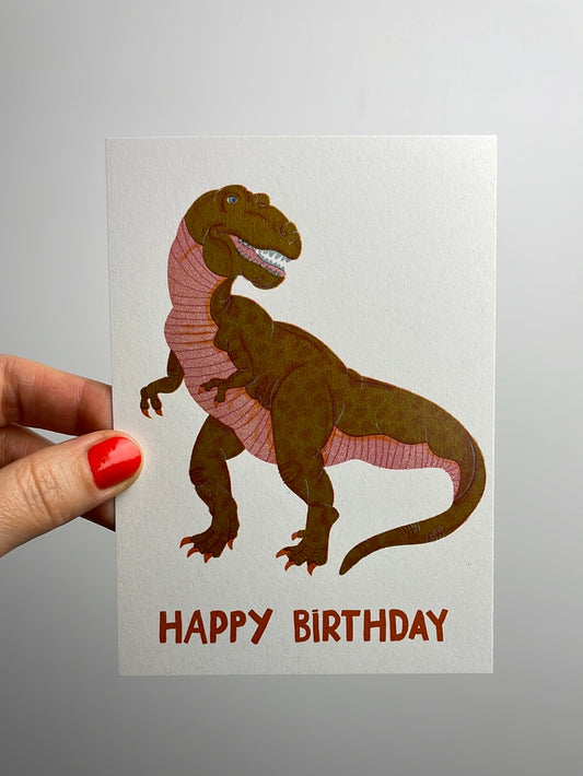 happy birthday - Dino • Postkarte