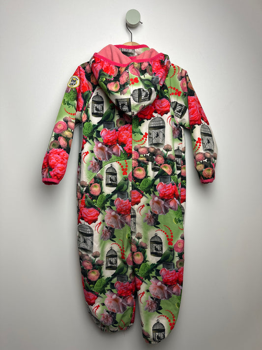 Softshellanzug Blumen • 98 • racoon