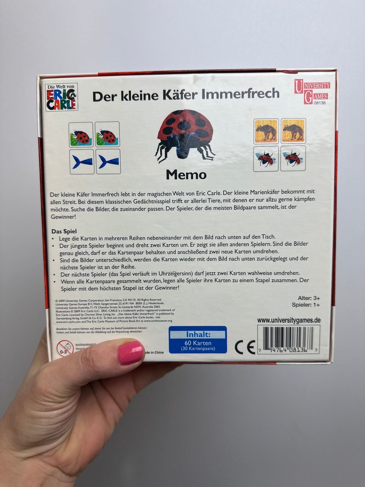Memory Der kleine Käfer Immerfrech• university games