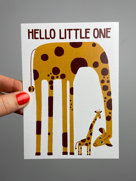 hello little one - Giraffen • Postkarte