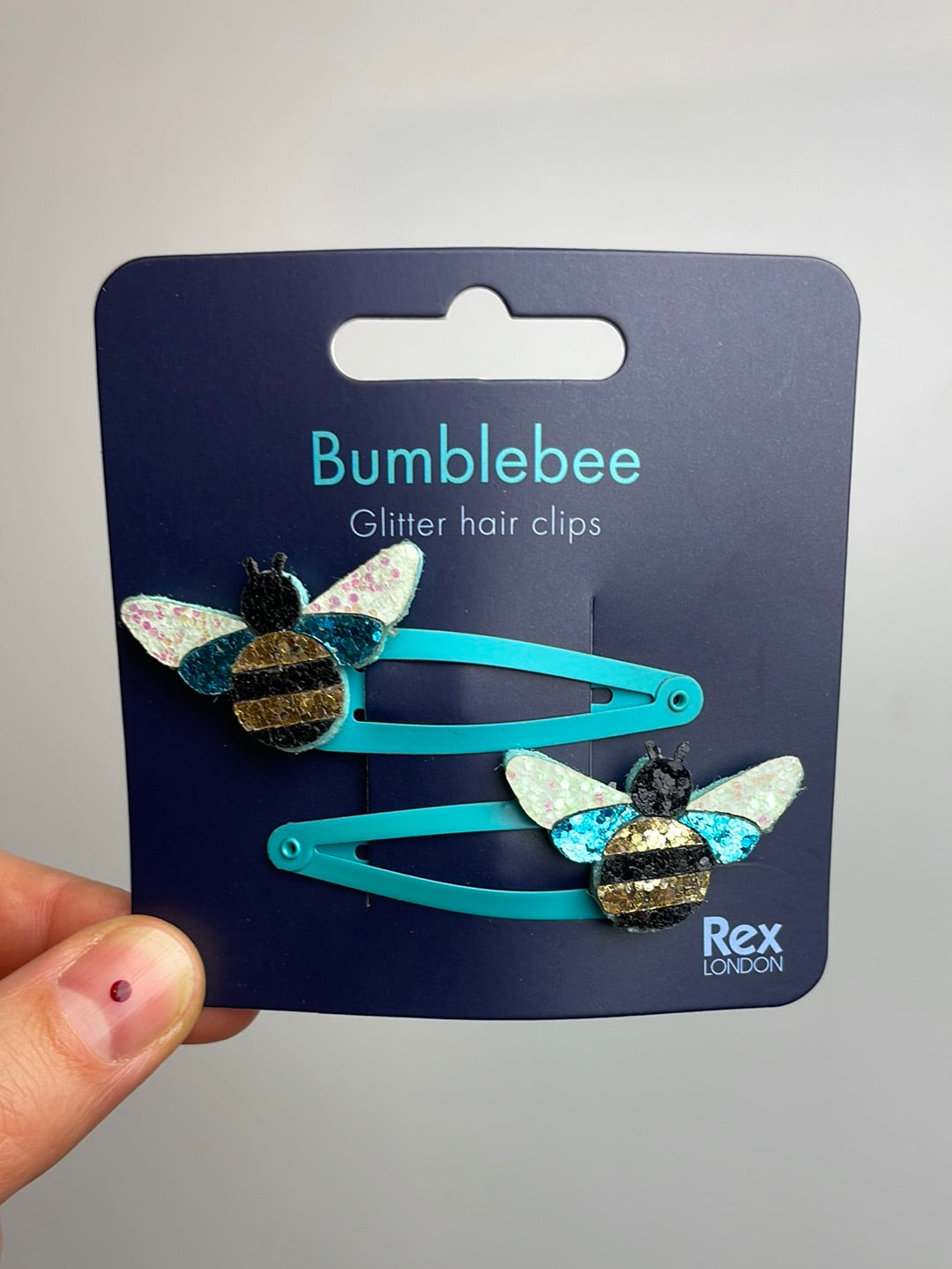 Glitzer Hummel Haarspangen • Bumblebee • 2er Set