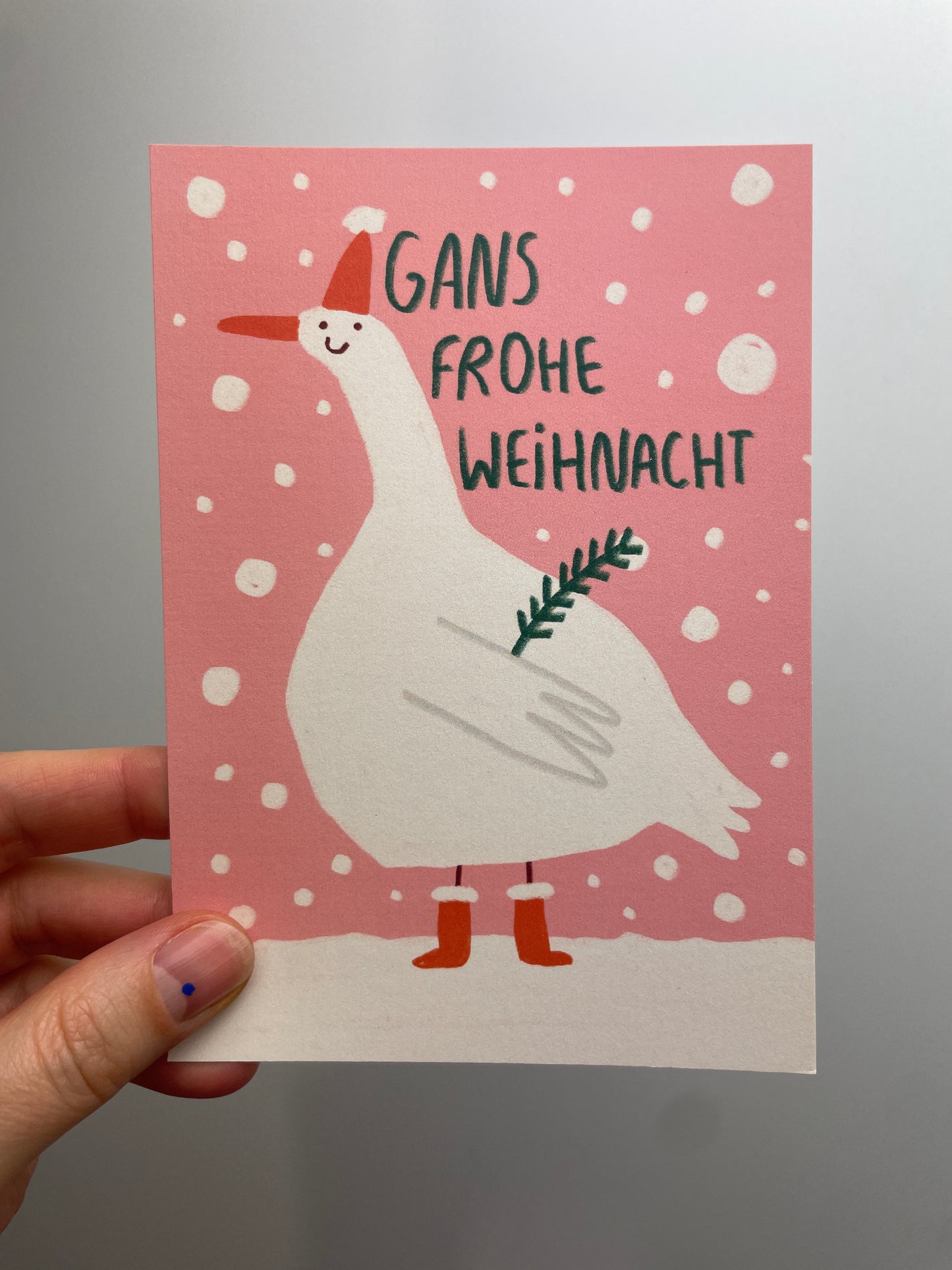 Gans frohe Weihnacht • Postkarte