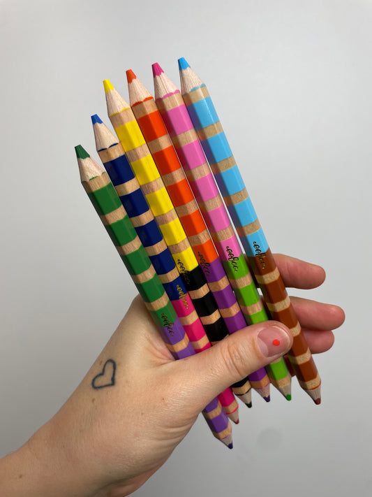 Otter 6 Jumbo doppelseitige Bleistifte