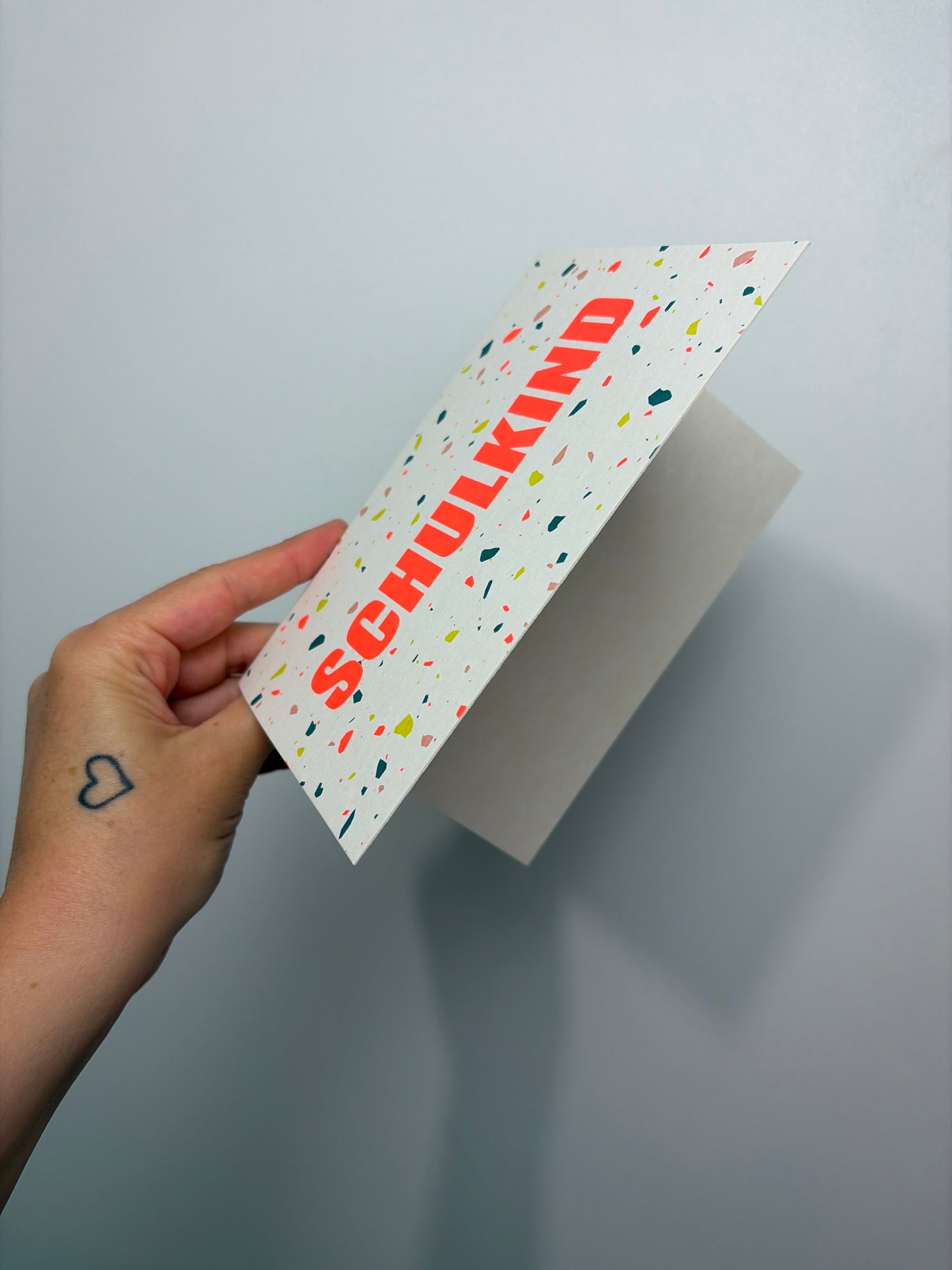 KLAPPKARTE SCHULKIND • TERAZZO