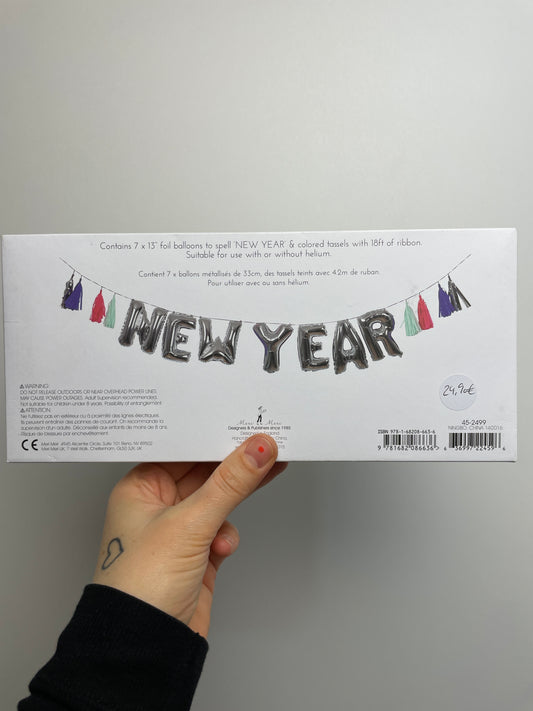Ballon Girlande New Year