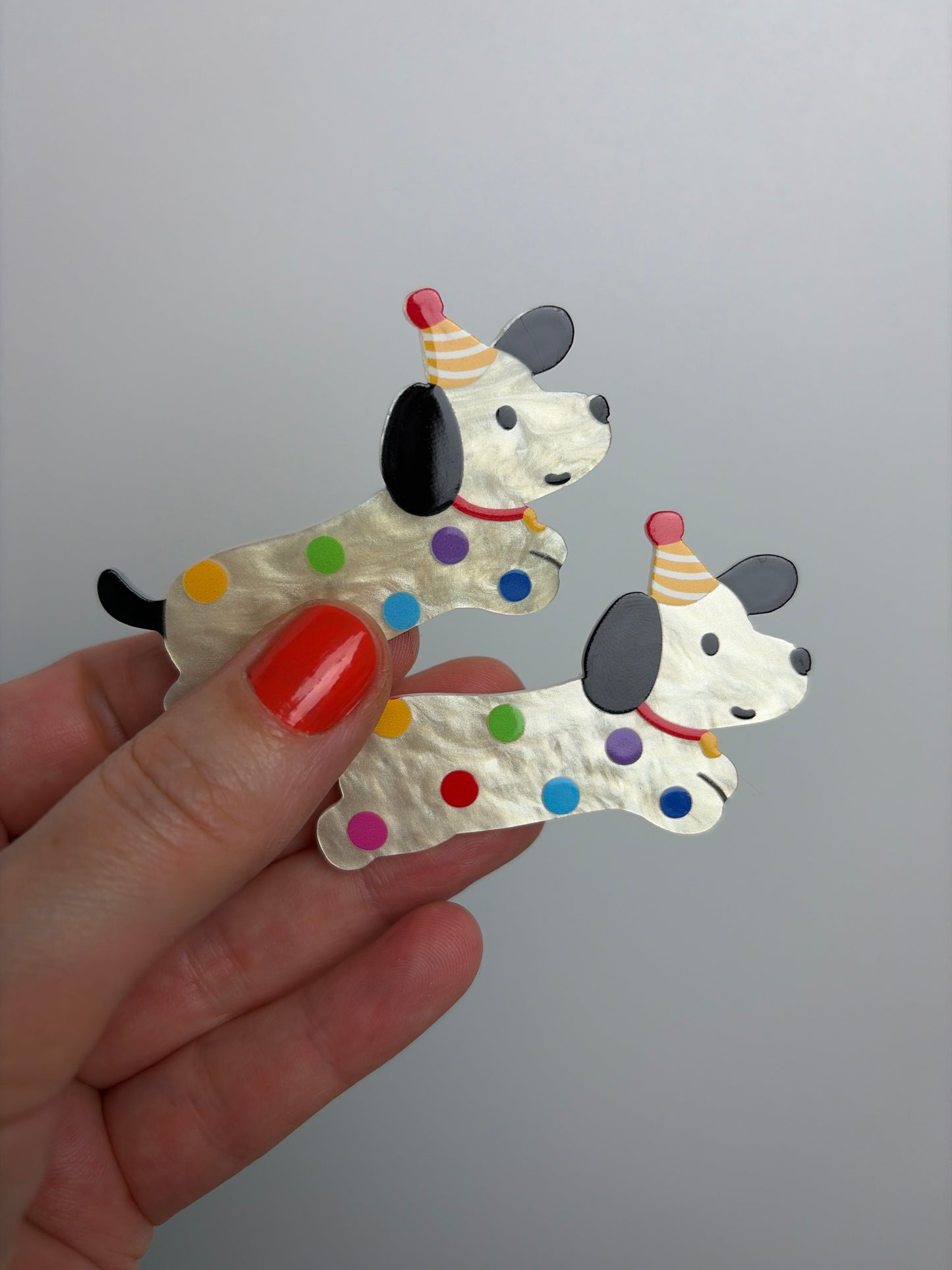 Haarclips • B-Day Dog • 2er Set