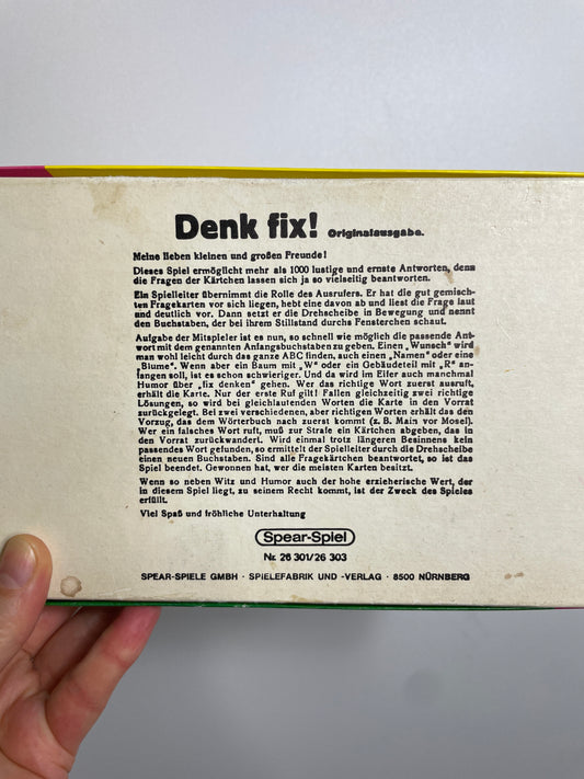 Denk fix! • spear spiel