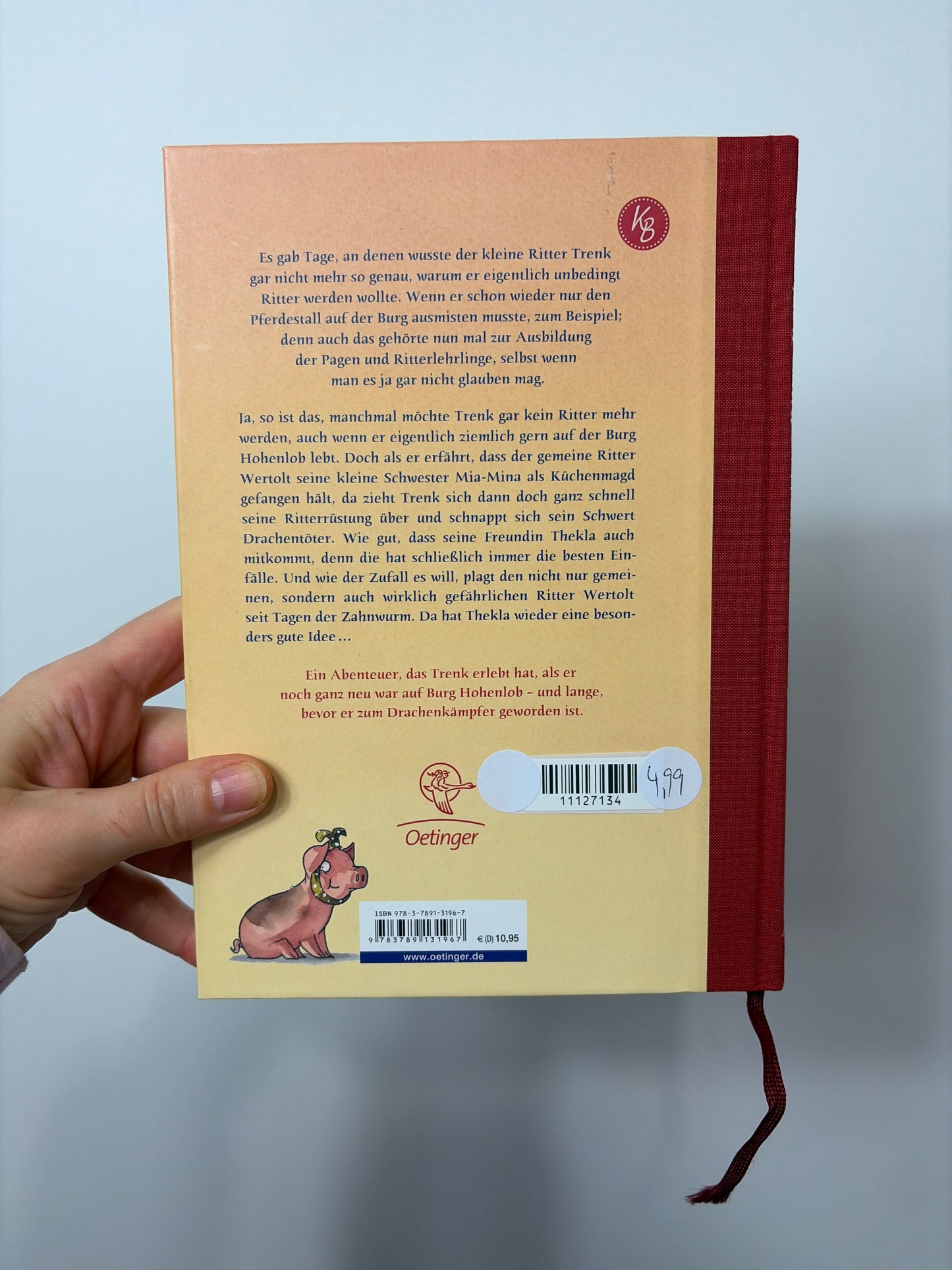 BUCH • DER KLEINE RITTER TRENK UND DER GANZ GEMEINE ZAHNWURM• OETINGER