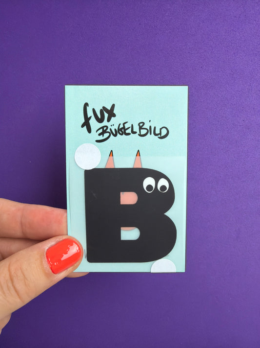 BÜGELBILD • BUCHSTABE  👀