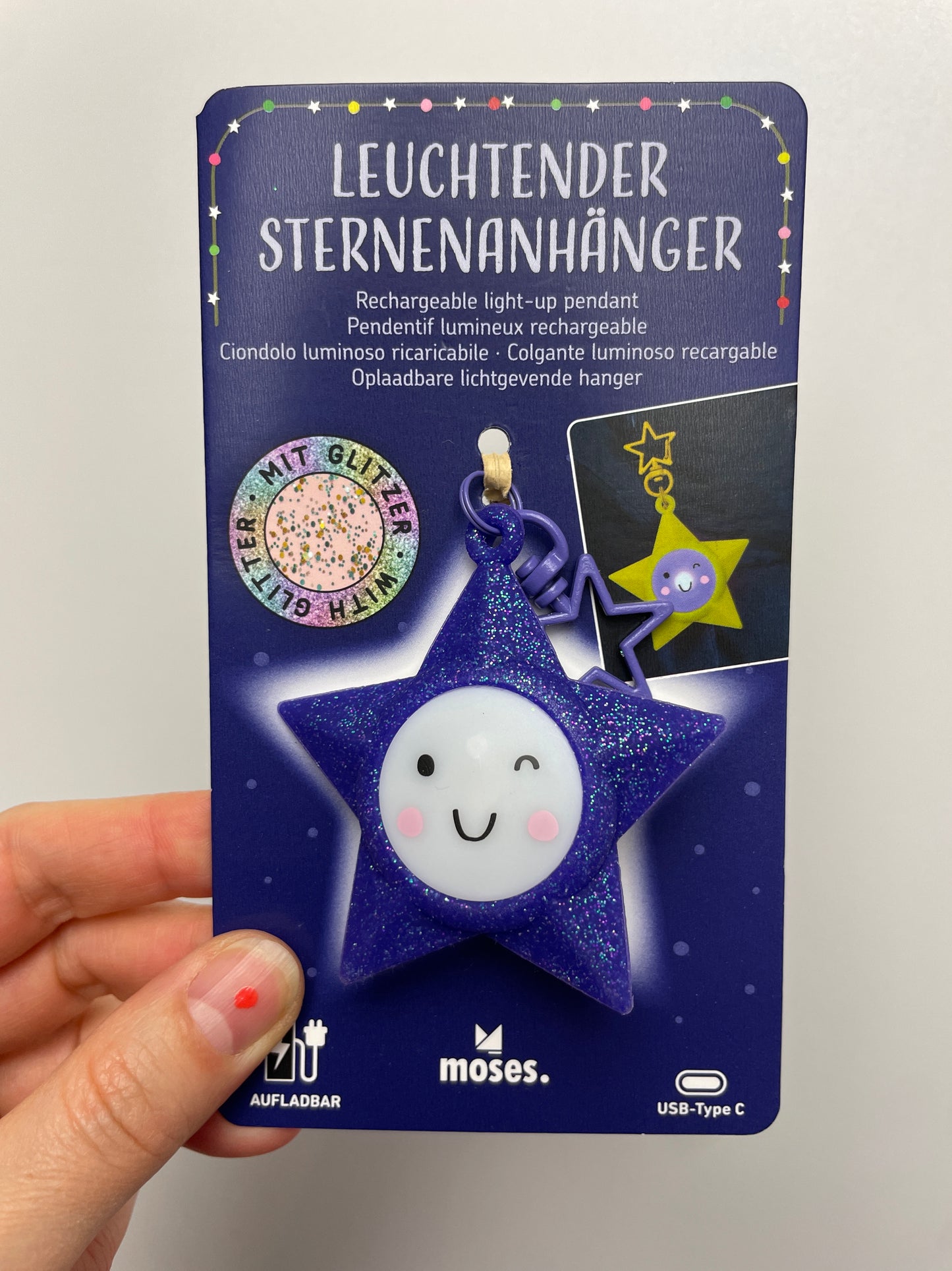 Leuchtender Sternenanhänger