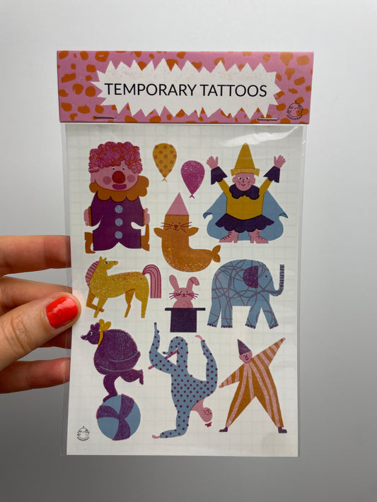 Temporary Tattoo •  Circus