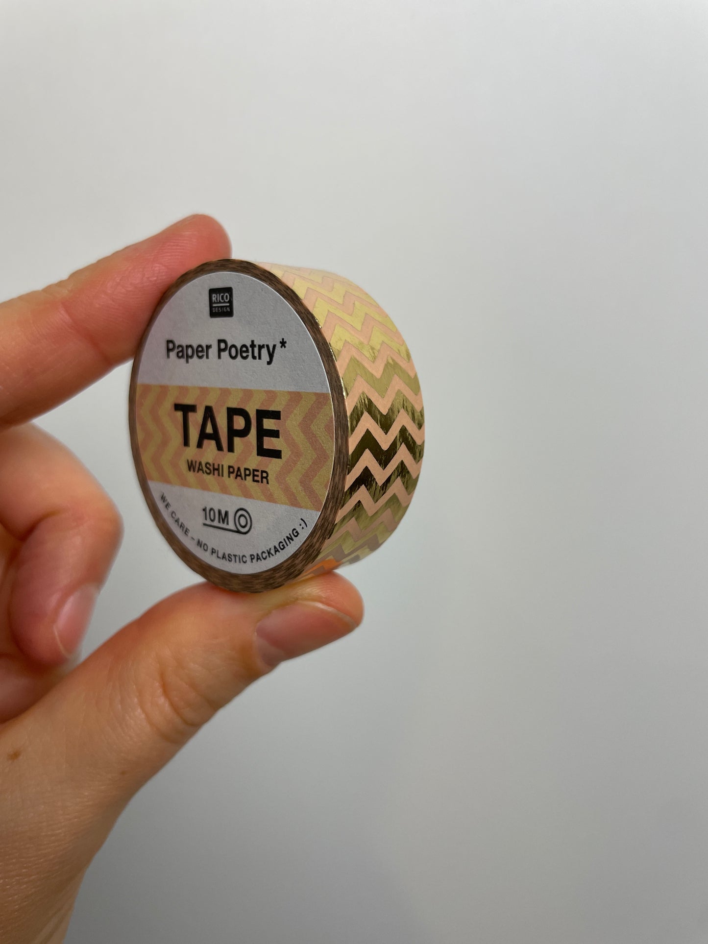 Paper Poetry Tape • Zickzack gold • 1,5cm 10m