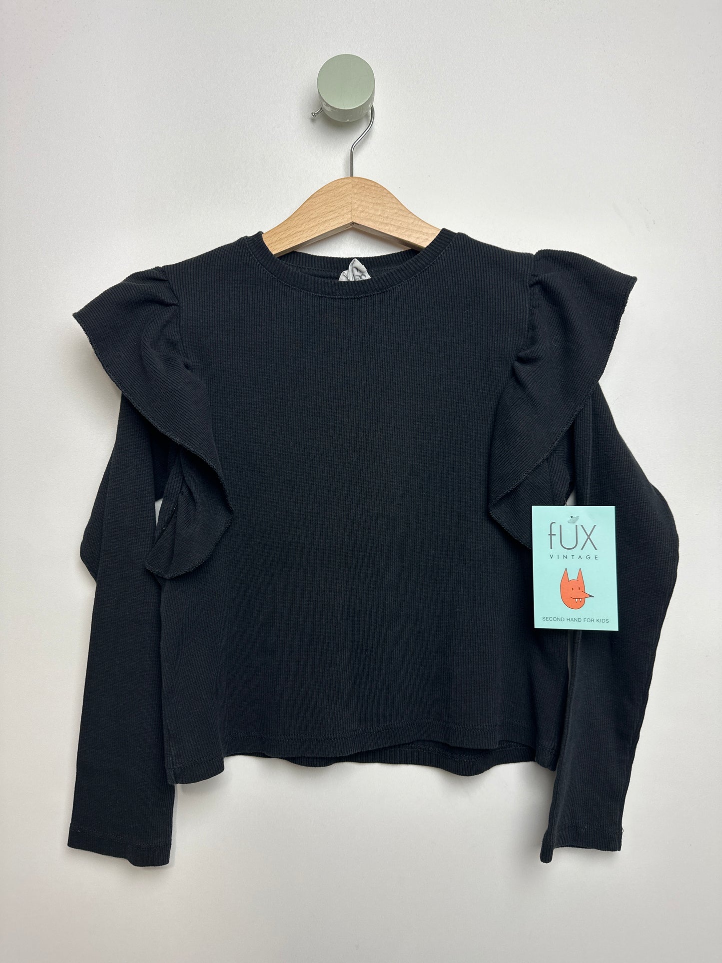 Crop Shirt mit Rüschen • 134 • zara