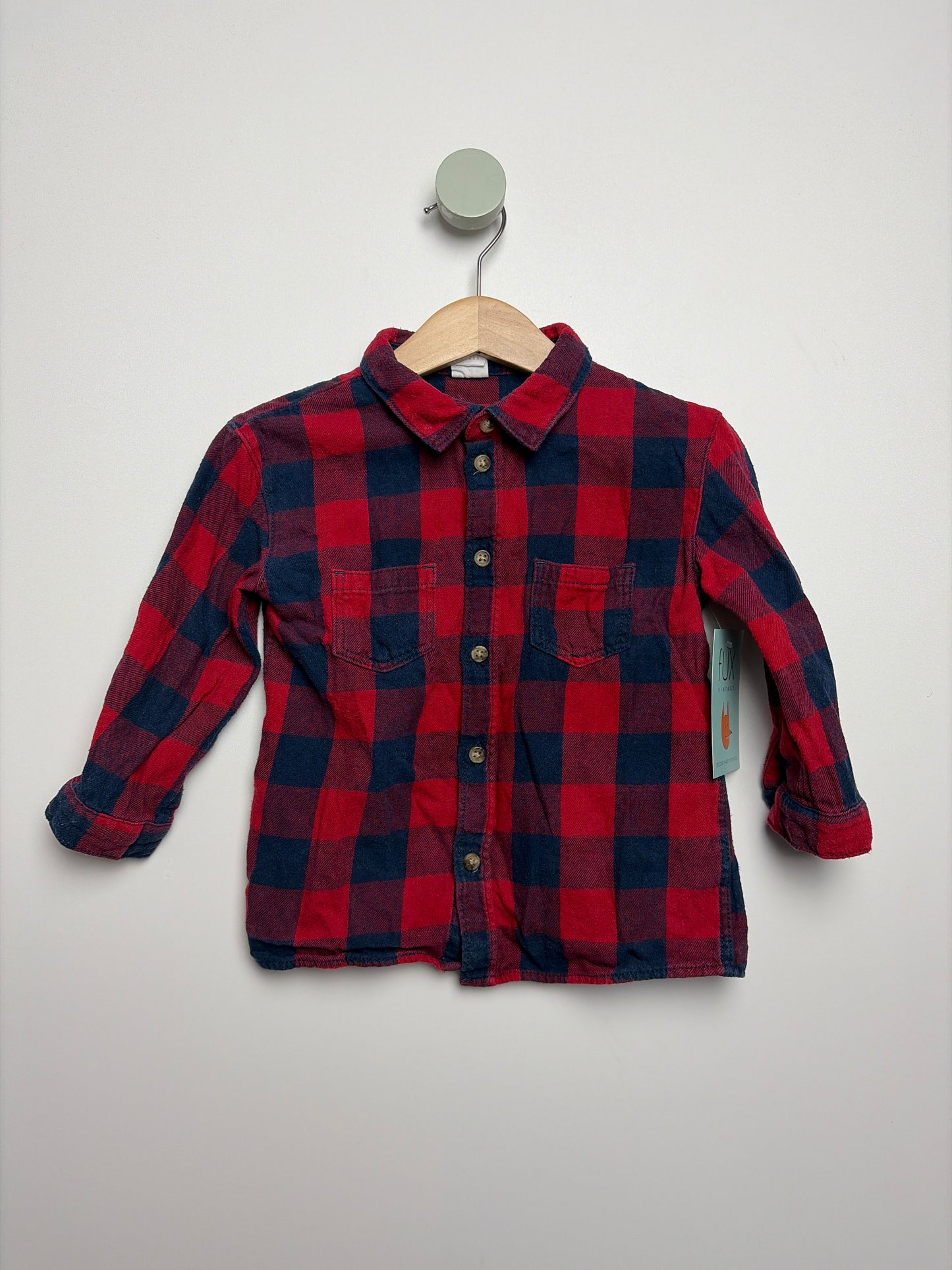 FLANELLHEMD KARIERT • 80 • H&M