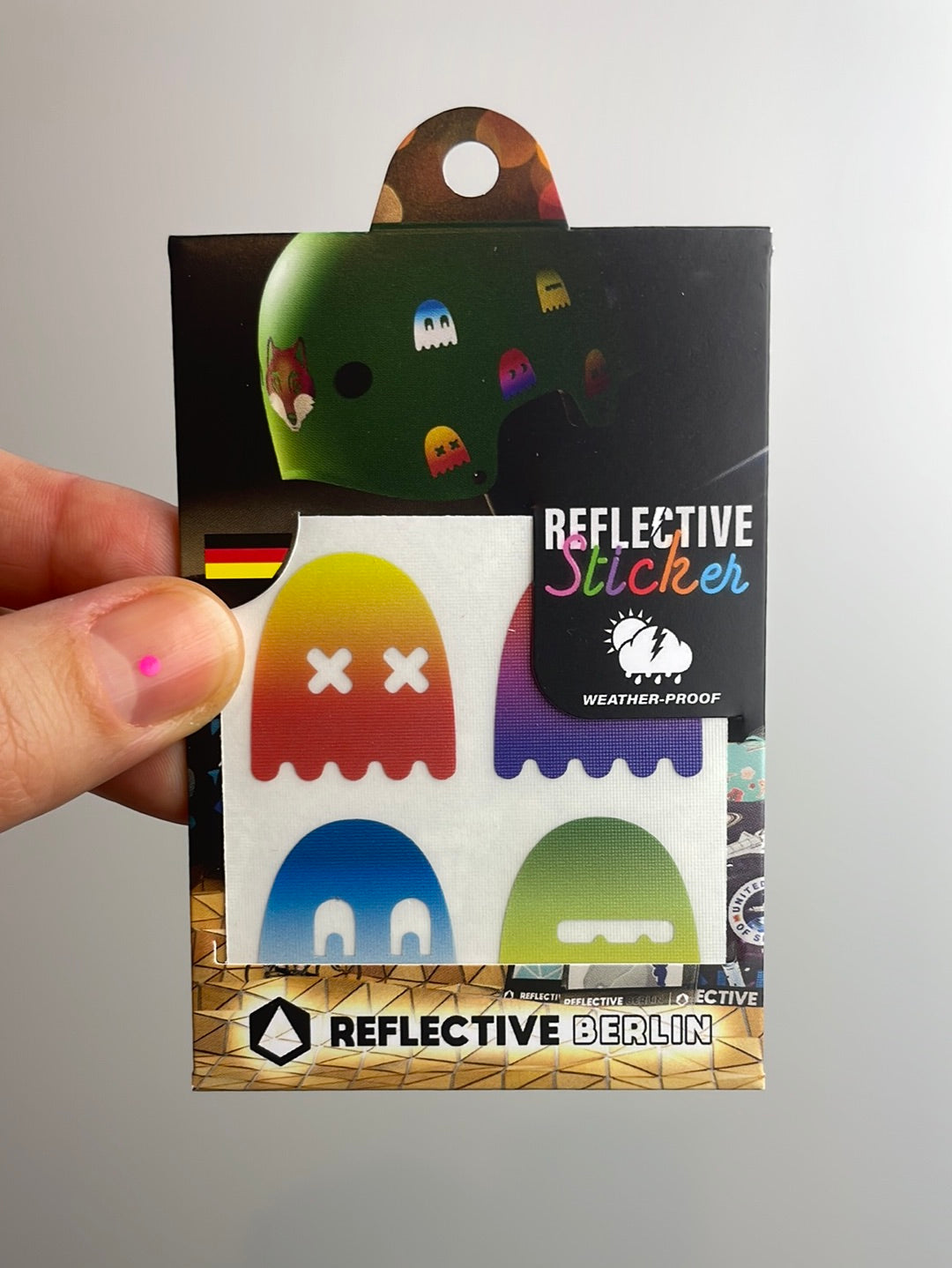 Reflective Sticker • Ghosts Rainbow