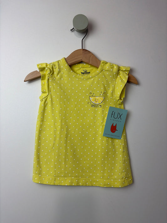 T-SHIRT ZITRONE • 68 • TOPOLINO