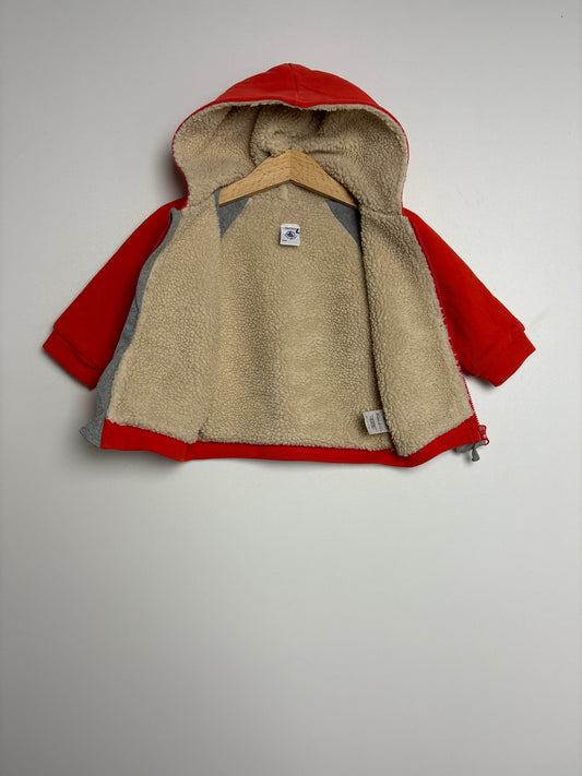 Kapuzenjacke mit Teddyfutter • 68 • petit bateau