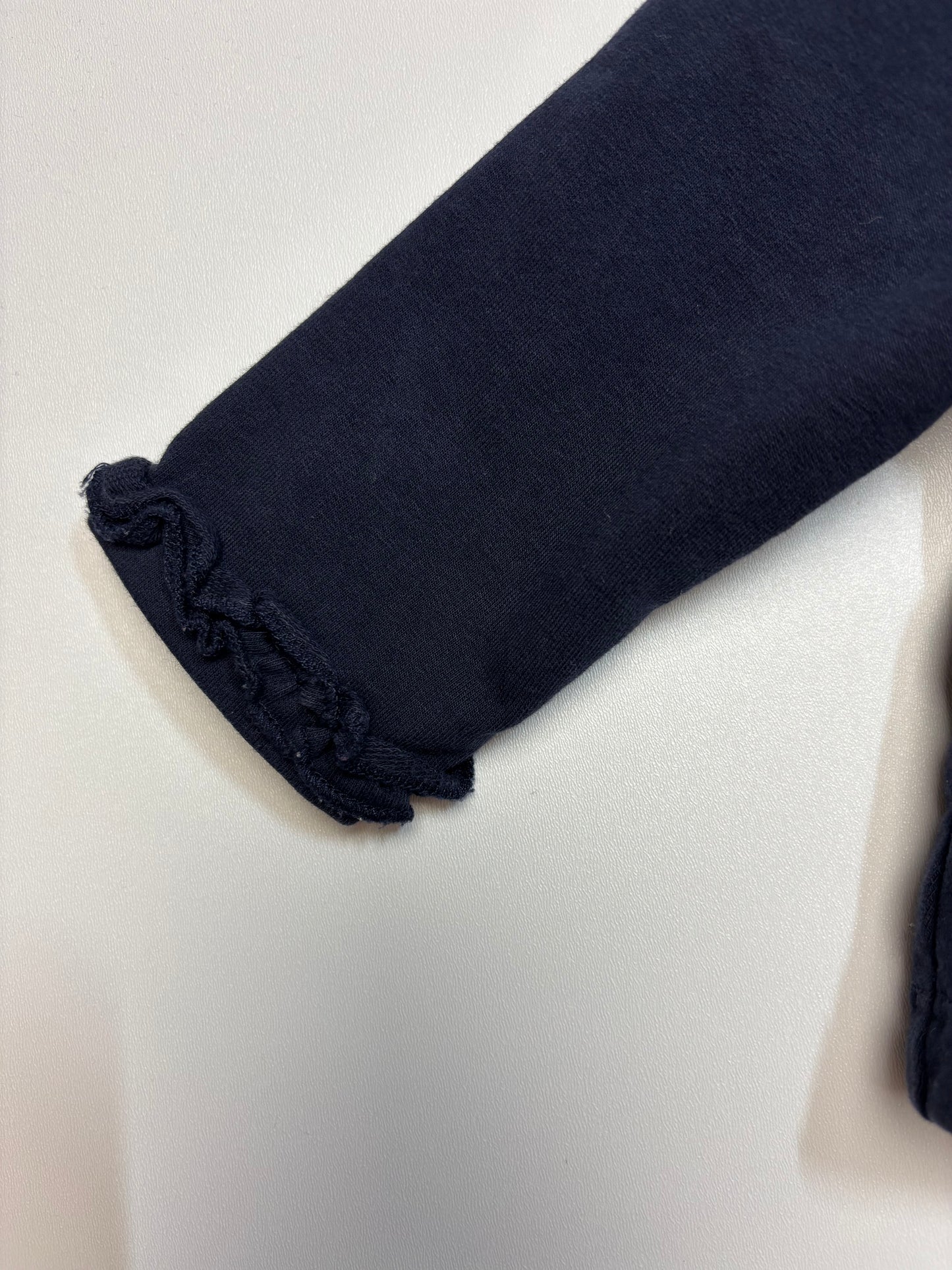 Hoodie Jacke mit Rüschenborte • 56 • steiff