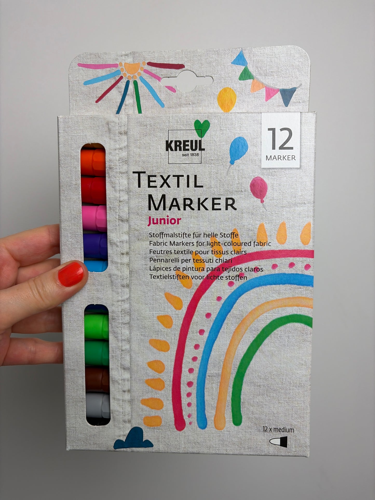 KREUL • Textil Marker Junior • 12er-Set