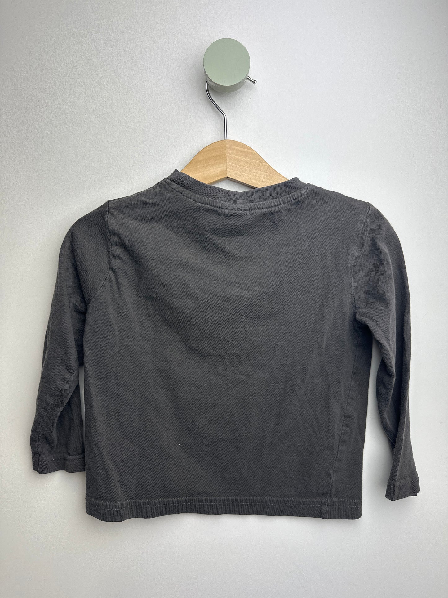 Langarmshirt Schaufelbagger • 80 • pusblu
