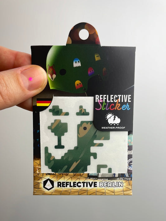 Reflective Sticker • T-Rex Camo