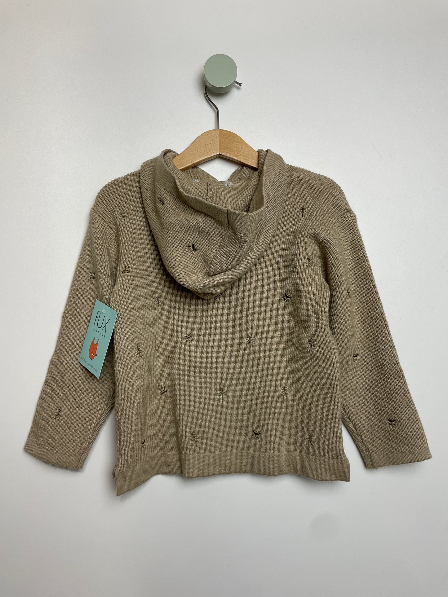 Strickjacke mit Kapuze • 104 • zara
