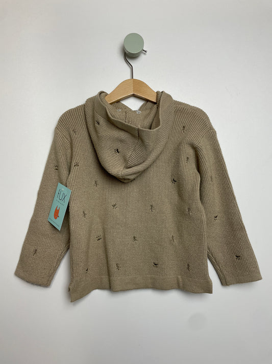 Strickjacke mit Kapuze • 104 • zara